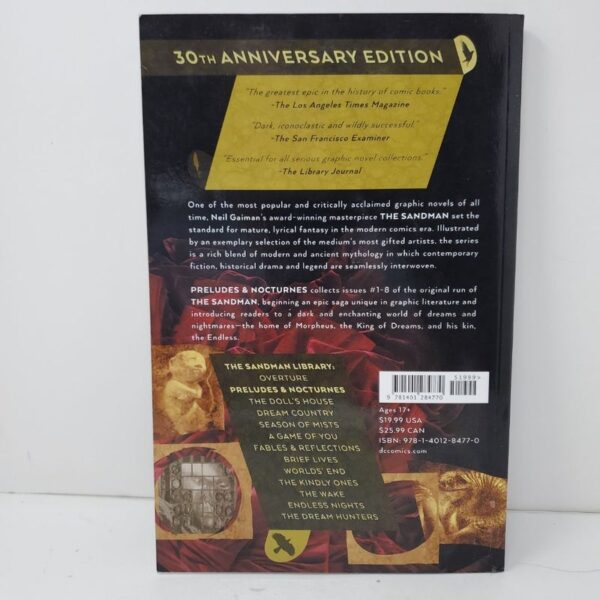 Sandman Vol 1 Preludes and Nocturnes 30th Anniversary Ed - Image 2