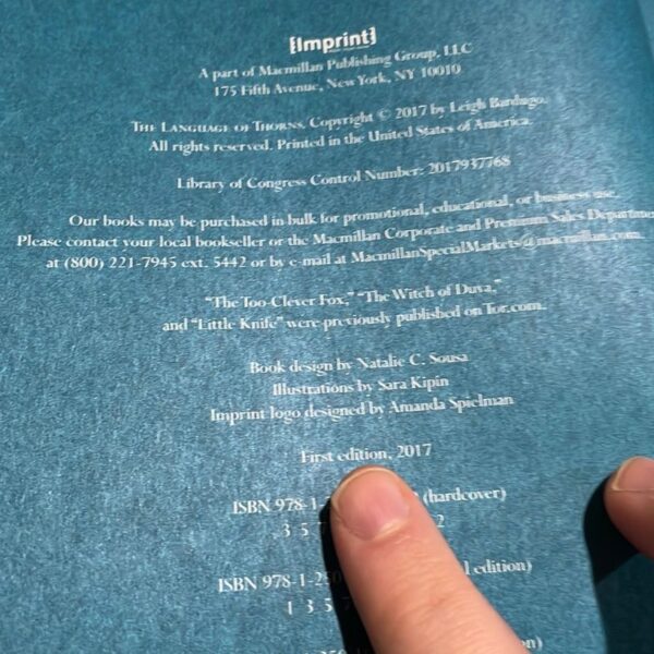 The Language of Thorns *first edition* - Image 4