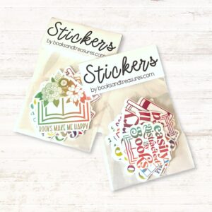 Colorful Gradient Bookish Stickers Set of 8